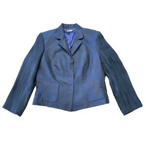 Elie Tahari Sz 12 Roni Blazer vintage style Jacket Blue New NWT